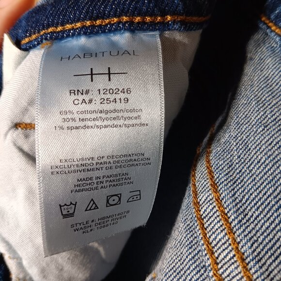 Habitual Lennox Cotton Lyocell Denim Jeans 6 28 Straight Leg - Picture 8 of 9